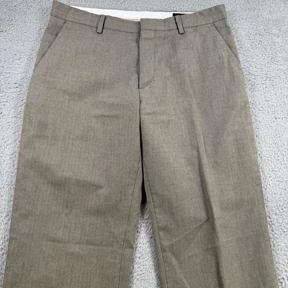 Banana‎ Republic Classic Fit Herringbone Dress Pants Mens 34x32 Taupe Gray Gray
